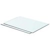 vidaXL Panneaux d'&eacute;tag&egrave;re 2 pcs Verre Transparent 50 x 30 cm