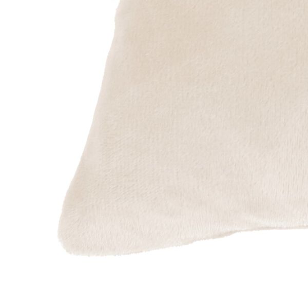 vidaXL Coussins lot de 2 Tissu 45x45 cm Blanc cass&eacute;