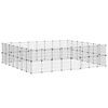 vidaXL Cage animaux de compagnie &agrave; 60 panneaux et porte Noir 280x245x70 cm
