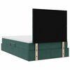 vidaXL Lit avec rangement et LED Vert fonc&eacute; 120 x 200 cm Velours