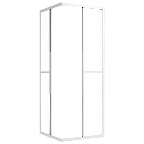 vidaXL Cabine de douche ESG d&eacute;poli 80x80x180 cm