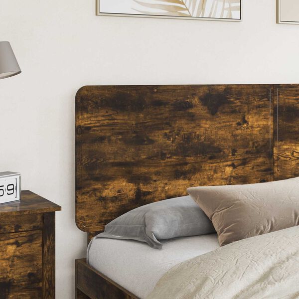 vidaXL T&ecirc;te de lit Ch&ecirc;ne fum&eacute; 180 cm Bois d'ing&eacute;nierie