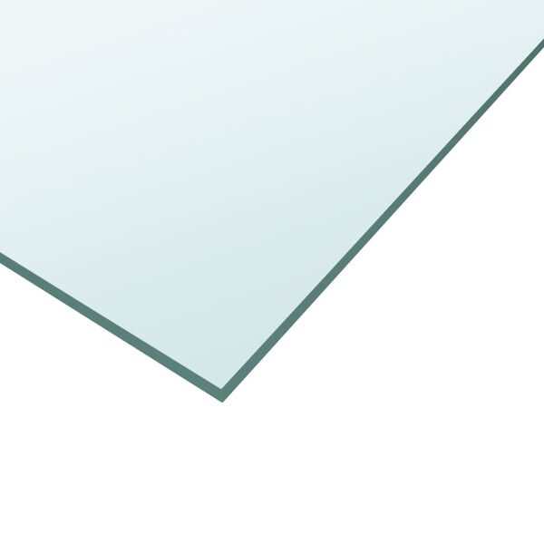 vidaXL Dessus de table Transparent 40x40 cm Verre tremp&eacute;