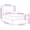 vidaXL Cadre de lit ottoman avec matelas gris clair 120x190 cm velours