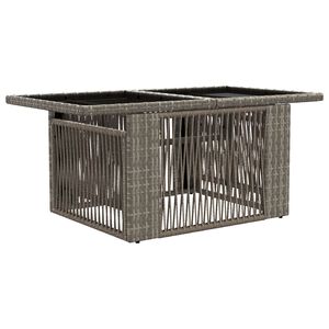 vidaXL Table de jardin relevable Gris 100 x 55 x 37 cm