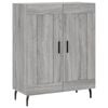 vidaXL Buffet haut Sonoma gris 69,5x34x180 cm Bois d'ing&eacute;nierie