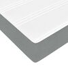 vidaXL Cadre de lit ottoman et matelas gris clair 90x200 cm tissu
