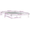 vidaXL Cadre de lit sans matelas gris 120x200 cm bois massif