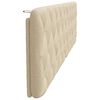 vidaXL Coussin de t&ecirc;te de lit cr&egrave;me 200 cm tissu