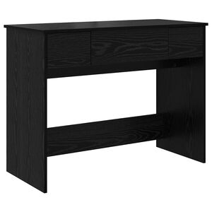 vidaXL Table de cosm&eacute;tiques avec tiroir Ch&ecirc;ne noir 100 x 45 x 76 cm