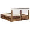 vidaXL Cadre de lit Bois ancien 160 x 200 cm Pin massif