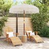 vidaXL Parasol Macramé Crème 190 x 190 x 260 cm