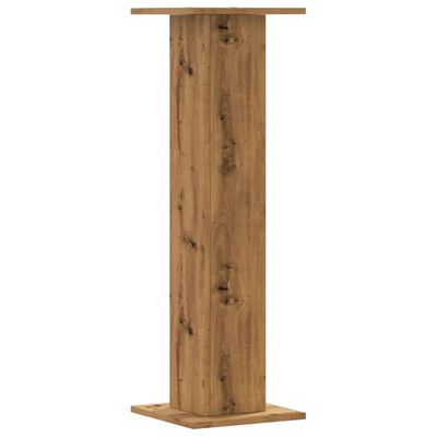 vidaXL Supports de haut-parleurs 2 pcs chêne artisanal bois ingénierie