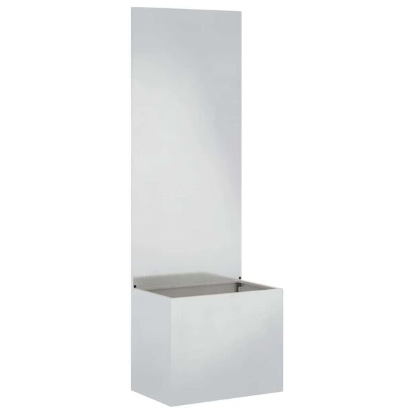 vidaXL &Eacute;cran de confidentialit&eacute; de jardin Fretwork Argent 50 x 140 cm
