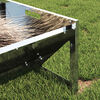 vidaXL Trough d'alimentation pour le b&eacute;tail Argent 108 x 50 x 28 cm