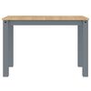 vidaXL Table à manger Panama gris 117x60x75 cm bois massif de pin