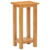 vidaXL Table d'appoint 27x24x55 cm Bois de ch&ecirc;ne massif