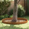 vidaXL Bordure de Pelouse 4 pcs Rouill&eacute; 450 x 0,05 x 15 cm