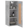 vidaXL Armoire murale gris b&eacute;ton 34,5x34x90 cm bois d'ing&eacute;nierie