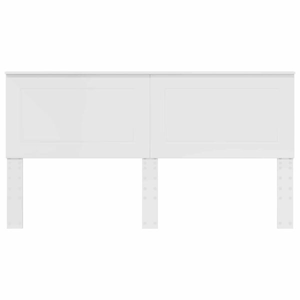 vidaXL T&ecirc;te de lit Blanc brillant 200 cm Bois d'ing&eacute;nierie