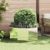 vidaXL Jardini&egrave;re Argent 120 x 120 x 50 cm Acier inoxydable