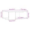 vidaXL Table basse vieux bois 90x67x33 cm bois d'ing&eacute;nierie