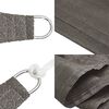 vidaXL Voile d'ombrage 160 g/m&sup2; Anthracite 5x6 m PEHD