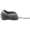 vidaXL Oreiller de Voyage pour le Cou R&eacute;glable Gris 27 x 26 x 14 cm