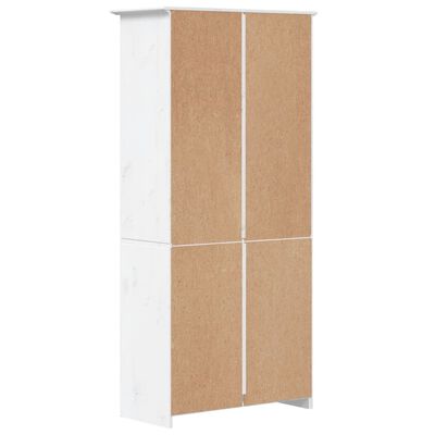 vidaXL Bibliothèque BODO blanc 82x40x173 cm bois pin massif 5 niveaux