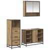 vidaXL Ensemble de mobilier de salle de bain 3 pc Ch&ecirc;ne artisanal