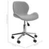 vidaXL Chaises pivotantes &agrave; manger lot de 2 Gris clair Velours