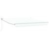 vidaXL Auvent R&eacute;tractable Blanc 350 x 250 cm tissu