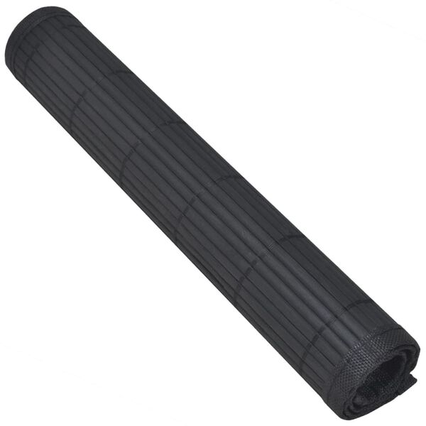vidaXL Napperons 6 pcs Bambou 30 x 45 cm Noir