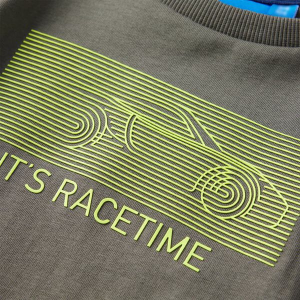 T-shirt enfant &agrave; manches longues kaki 140