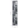 vidaXL Tapis BCF Gris avec motif de blocs 60x450 cm