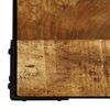 vidaXL Table basse Bois massif de manguier brut et acier 110 cm