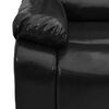 vidaXL Recliner de massage &eacute;lectrique Noir 92 x 93 x 98 cm Simili cuir