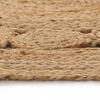 vidaXL Tapis Jute design tress&eacute; 150 cm rond