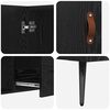 vidaXL Buffet Ch&ecirc;ne noir 100 x 36 x 60 cm Bois d'ing&eacute;nierie