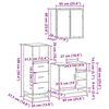vidaXL Ensemble de meubles de salle de bain 3 pcs ch&ecirc;ne sonoma