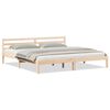 vidaXL Cadre de lit Marron 225,5 x 185,5 x 69,5 cm Bois de Pin Massif