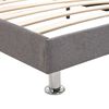 vidaXL Lit avec matelas Gris clair Tissu 160x200 cm
