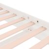 vidaXL Cadre de lit sans matelas blanc bois de pin massif