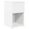 vidaXL Armoire de lit Blanc 29 x 31,5 x 49 cm Bois d'ing&eacute;nierie