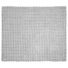 vidaXL Couverture en Fourrure de Lapin Synth&eacute;tique Gris 130 x 150 cm