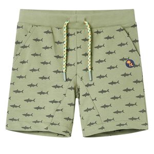 vidaXL Short pour enfants avec cordon de serrage kaki clair 116