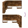 vidaXL T&ecirc;te de lit de rangement Ch&ecirc;ne fum&eacute; 160 cm Bois d'ing&eacute;nierie
