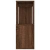 vidaXL Biblioth&egrave;que/S&eacute;parateur de pi&egrave;ce Ch&ecirc;ne marron 80x24x63 cm