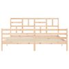 vidaXL Cadre de lit sans matelas 200x200 cm bois massif