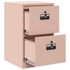 vidaXL Cabinet de Dossier Rose 44 x 50 x 106.5 cm Acier Lamin&eacute; &agrave; Froid
